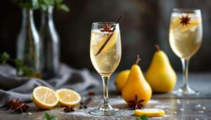 Un jour, un cocktail : Bellini à la poire fraîche, version pétillante et sans alcool