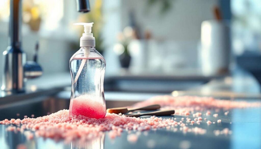 Du sel dans le liquide vaisselle : une astuce de génie qui va résoudre votre plus grand problème de la cuisine