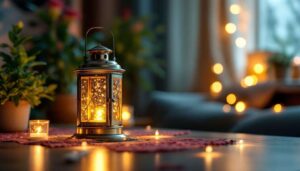 Cette lanterne de friperie se transforme en lumière d'ambiance féerique grâce à un simple trompe-l'œil coloré : le DIY bluffant à tester ce soir