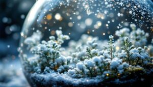 Ce terrarium givré capture l’instant fragile où la neige se pose : un DIY magique à reproduire facilement