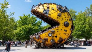 Au final, c'est un magnifique Pac-Man de vingt tonnes", comment d'anciennes machines industrielles se métamorphosent en véritables œuvres d'art